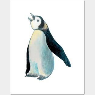 Emperor Penguin Talking Posters and Art